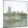 London (England), the Parliament Seen from the Quays-Leon, Levy et Fils-Mounted Photographic Print