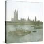 London (England), the Parliament Seen from the Quays-Leon, Levy et Fils-Stretched Canvas