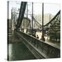 London (England), the Suspension Bridge-Leon, Levy et Fils-Stretched Canvas