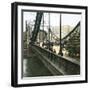 London (England), the Suspension Bridge-Leon, Levy et Fils-Framed Photographic Print