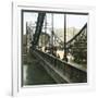 London (England), the Suspension Bridge-Leon, Levy et Fils-Framed Photographic Print