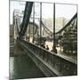 London (England), the Suspension Bridge-Leon, Levy et Fils-Mounted Photographic Print