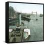 London (England), the Thames and the New Bridge-Leon, Levy et Fils-Framed Stretched Canvas