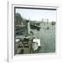 London (England), the Thames and the New Bridge-Leon, Levy et Fils-Framed Photographic Print