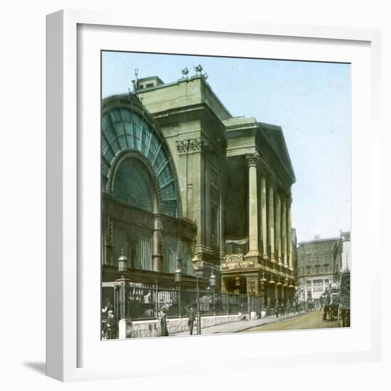 London (England), the Theater of Covent Garden-Leon, Levy et Fils-Framed Photographic Print