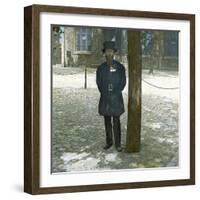 London (England), the Tower of London, a Guard (Beefeater)-Leon, Levy et Fils-Framed Photographic Print