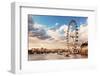 London, England the UK Skyline in the Afternoon. the London Eye on River Thames-Michal Bednarek-Framed Photographic Print