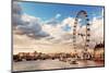 London, England the UK Skyline in the Afternoon. the London Eye on River Thames-Michal Bednarek-Mounted Photographic Print