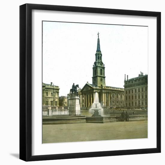 London (England), Trafalgar Square-Leon, Levy et Fils-Framed Premium Photographic Print