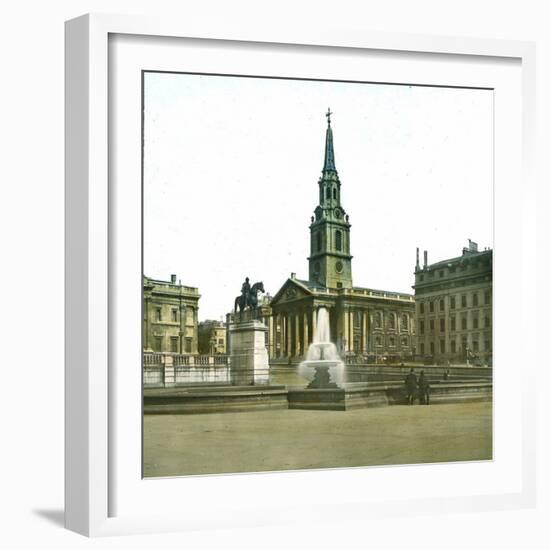 London (England), Trafalgar Square-Leon, Levy et Fils-Framed Photographic Print