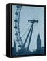 London Eye and Big Ben, South Bank, London, England-Alan Copson-Framed Stretched Canvas