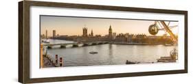 London Eye and Houses of Parliament, London, England, UK-Jon Arnold-Framed Photographic Print