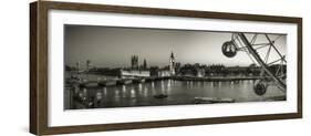 London Eye and Houses of Parliament, London, England, UK-Jon Arnold-Framed Photographic Print