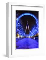 London Eye at Christmas-null-Framed Art Print