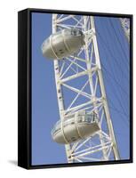 London Eye Ferris Wheel, London, England-Inger Hogstrom-Framed Stretched Canvas