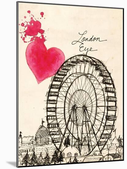London Eye in Pen-Morgan Yamada-Mounted Art Print