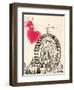 London Eye in Pen-Morgan Yamada-Framed Art Print