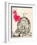 London Eye in Pen-Morgan Yamada-Framed Art Print