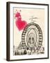 London Eye in Pen-Morgan Yamada-Framed Art Print