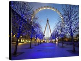 London Eye Is Giant Ferris Wheel, Banks of Thames Constructed for London's Millennium Celebrations-Julian Love-Stretched Canvas