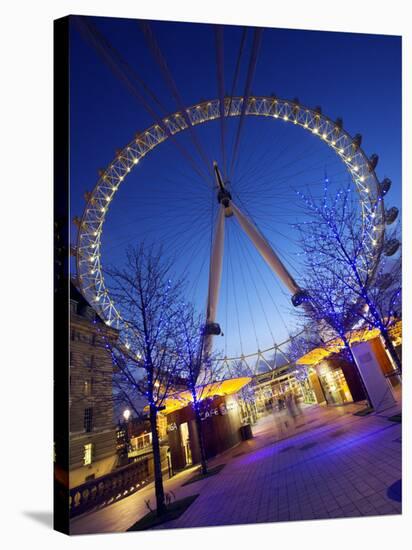 London Eye Is Giant Ferris Wheel, Banks of Thames Constructed for London's Millennium Celebrations-Julian Love-Stretched Canvas