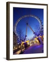 London Eye Is Giant Ferris Wheel, Banks of Thames Constructed for London's Millennium Celebrations-Julian Love-Framed Photographic Print