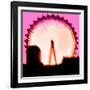 London Eye, London-Tosh-Framed Art Print
