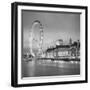London Eye (Millennium Wheel) and Former County Hall, South Bank, London, England-Jon Arnold-Framed Premium Photographic Print