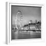 London Eye (Millennium Wheel) and Former County Hall, South Bank, London, England-Jon Arnold-Framed Premium Photographic Print