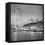 London Eye (Millennium Wheel) and Former County Hall, South Bank, London, England-Jon Arnold-Framed Stretched Canvas