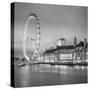 London Eye (Millennium Wheel) and Former County Hall, South Bank, London, England-Jon Arnold-Stretched Canvas