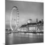 London Eye (Millennium Wheel) and Former County Hall, South Bank, London, England-Jon Arnold-Mounted Premium Photographic Print