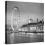 London Eye (Millennium Wheel) and Former County Hall, South Bank, London, England-Jon Arnold-Stretched Canvas