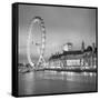 London Eye (Millennium Wheel) and Former County Hall, South Bank, London, England-Jon Arnold-Framed Stretched Canvas