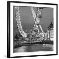 London Eye (Millennium Wheel) and Former County Hall, South Bank, London, England-Jon Arnold-Framed Premium Photographic Print