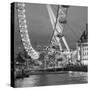 London Eye (Millennium Wheel) and Former County Hall, South Bank, London, England-Jon Arnold-Stretched Canvas