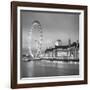 London Eye (Millennium Wheel) and Former County Hall, South Bank, London, England-Jon Arnold-Framed Photographic Print