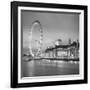 London Eye (Millennium Wheel) and Former County Hall, South Bank, London, England-Jon Arnold-Framed Photographic Print