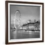 London Eye (Millennium Wheel) and Former County Hall, South Bank, London, England-Jon Arnold-Framed Photographic Print