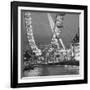 London Eye (Millennium Wheel) and Former County Hall, South Bank, London, England-Jon Arnold-Framed Photographic Print