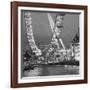 London Eye (Millennium Wheel) and Former County Hall, South Bank, London, England-Jon Arnold-Framed Photographic Print