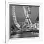 London Eye (Millennium Wheel) and Former County Hall, South Bank, London, England-Jon Arnold-Framed Photographic Print