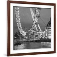 London Eye (Millennium Wheel) and Former County Hall, South Bank, London, England-Jon Arnold-Framed Photographic Print