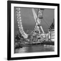 London Eye (Millennium Wheel) and Former County Hall, South Bank, London, England-Jon Arnold-Framed Photographic Print