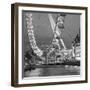 London Eye (Millennium Wheel) and Former County Hall, South Bank, London, England-Jon Arnold-Framed Photographic Print