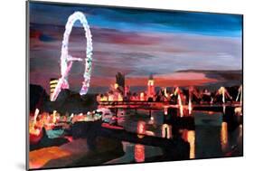 London Eye Night-Markus Bleichner-Mounted Art Print