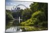 London Eye reflection on the lake in Victoria Park, United Kingdom.-Michele Niles-Mounted Photographic Print