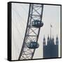 London Eye with Houses of Parliament-Tosh-Framed Stretched Canvas