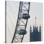 London Eye with Houses of Parliament-Tosh-Stretched Canvas