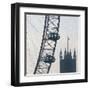 London Eye with Houses of Parliament-Tosh-Framed Art Print